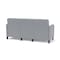 Lesro Siena Lounge Reception 3 Seat Tandem Seating No Center Arms, Black, RS Fog Upholstery SN3101 - alternate 3